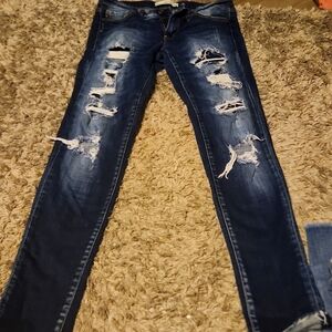 Kancan skinny distressed estillo jeans
